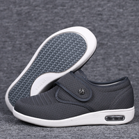 Wide Orthopaedic Diabetic Women's Shoes - ComfortPlus-Grey-5-State of Style