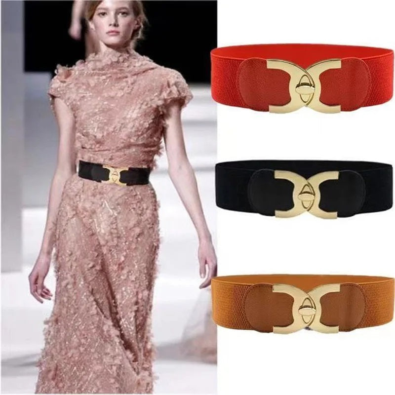 Wide Parisian Chic Belt-Red-State of Style