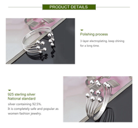 Wide Pearl Bracelet | 925 Sterling Silver-State of Style