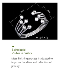 Wide Pearl Bracelet | 925 Sterling Silver-State of Style