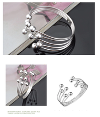Wide Pearl Bracelet | 925 Sterling Silver-State of Style
