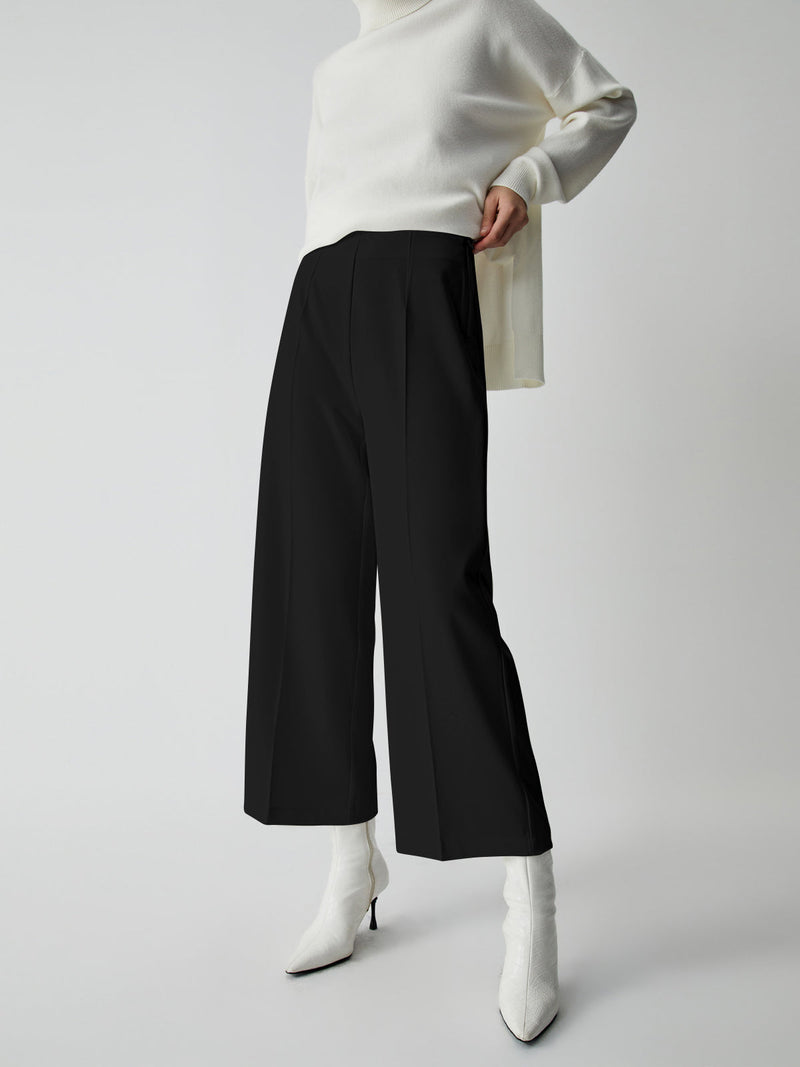 Wide Trousers for Women - Selina-Black-XS-State of Style