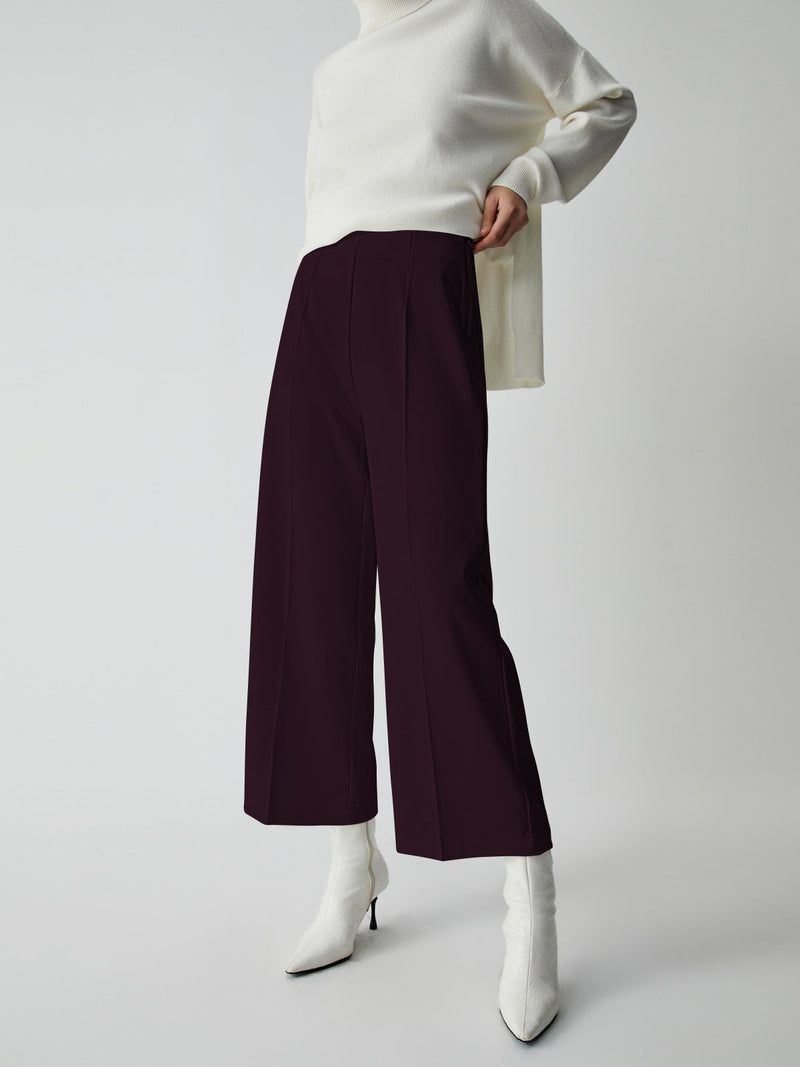 Wide Trousers for Women - Selina-Bordeaux-XS-State of Style