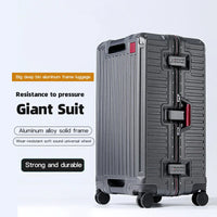 Wider grip hard shell suitcase – Lisbon-Gray-S (45 L)-State of Style