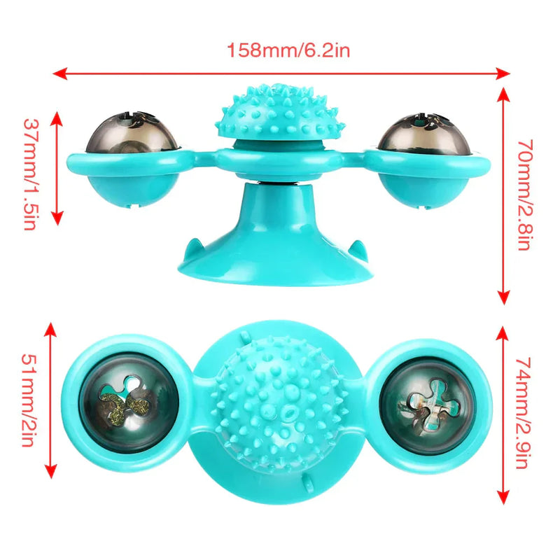 Windmill Cat Toy - WhirlPlay-Green-State of Style