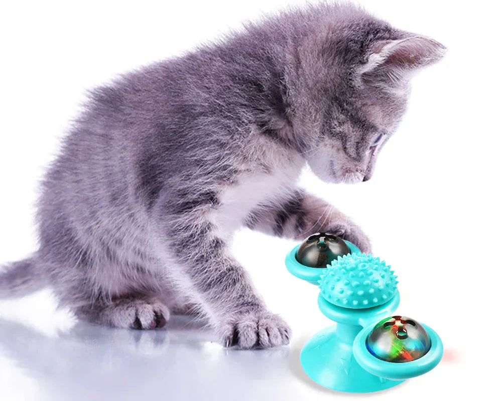 Windmill Cat Toy - WhirlPlay-Green-State of Style