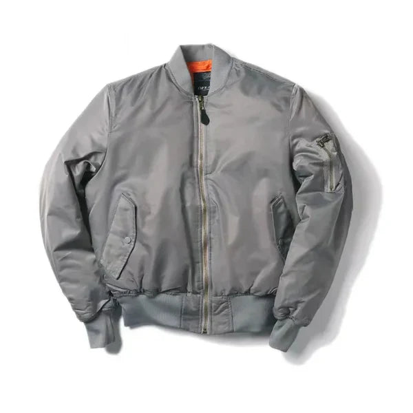Windproof Ladies Bomber Jacket - Nova-Grey-2XS-State of Style