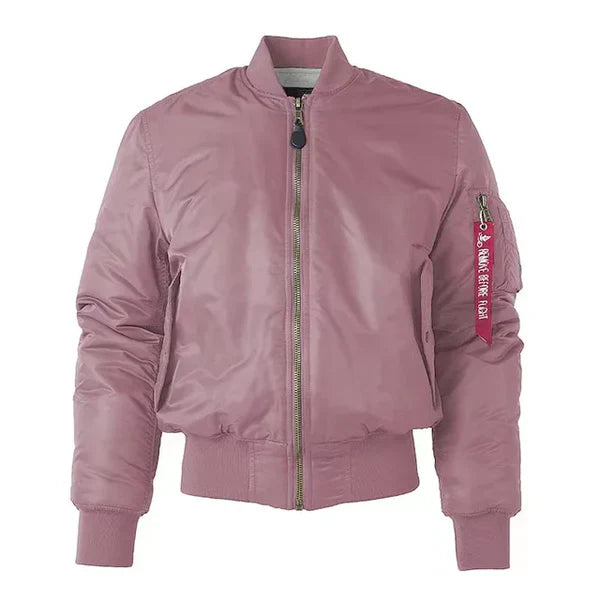 Windproof Ladies Bomber Jacket - Nova-Pink-2XS-State of Style