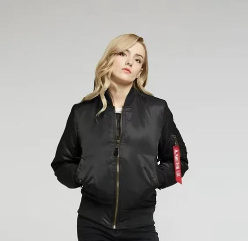 Windproof Ladies Bomber Jacket - Nova-Red-2XS-State of Style