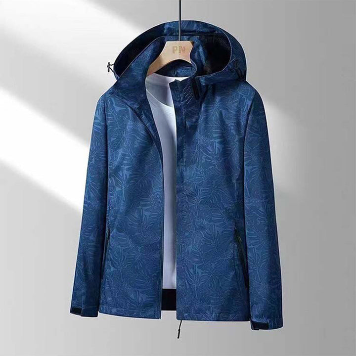 Windproof Ladies Jacket with Hood - Ayla-Marine Blue-M-State of Style