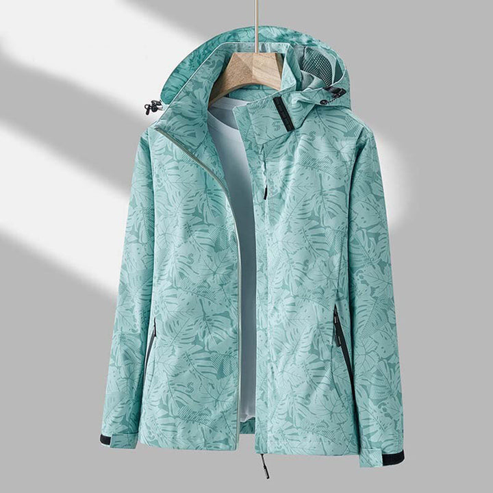 Windproof Ladies Jacket with Hood - Ayla-Mint Green-M-State of Style