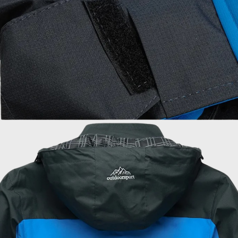 Windproof Men's Jacket - AquaShield-Blue-L-State of Style
