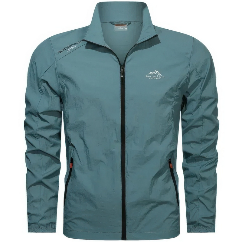 Windproof Summer Jacket for Men with Zip – Stormer-Blue-S-State of Style