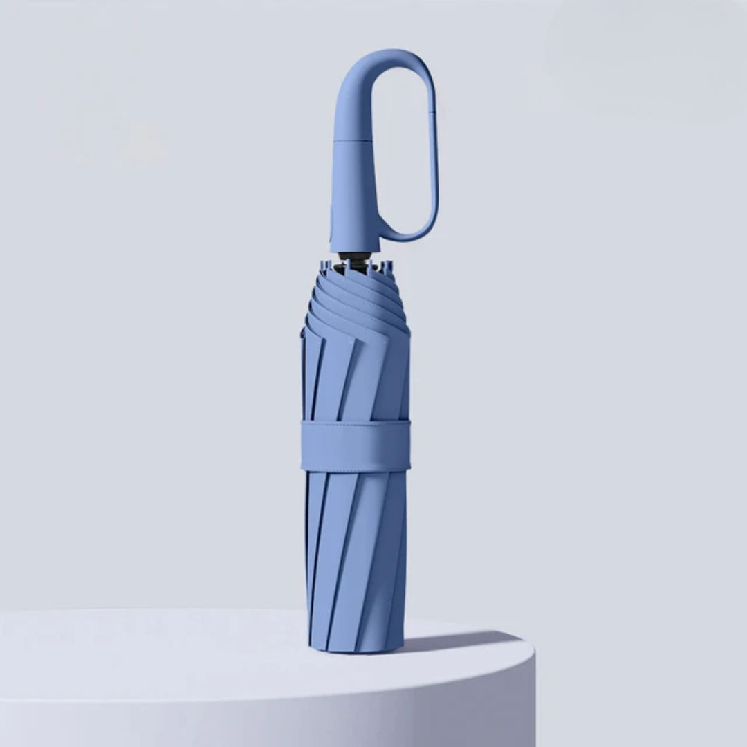 Windproof Umbrella with Reflective Edge – StormGuard-Blue-State of Style