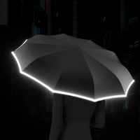 Windproof Umbrella with Reflective Edge – StormGuard-Green-State of Style