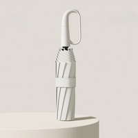Windproof Umbrella with Reflective Edge – StormGuard-White-State of Style