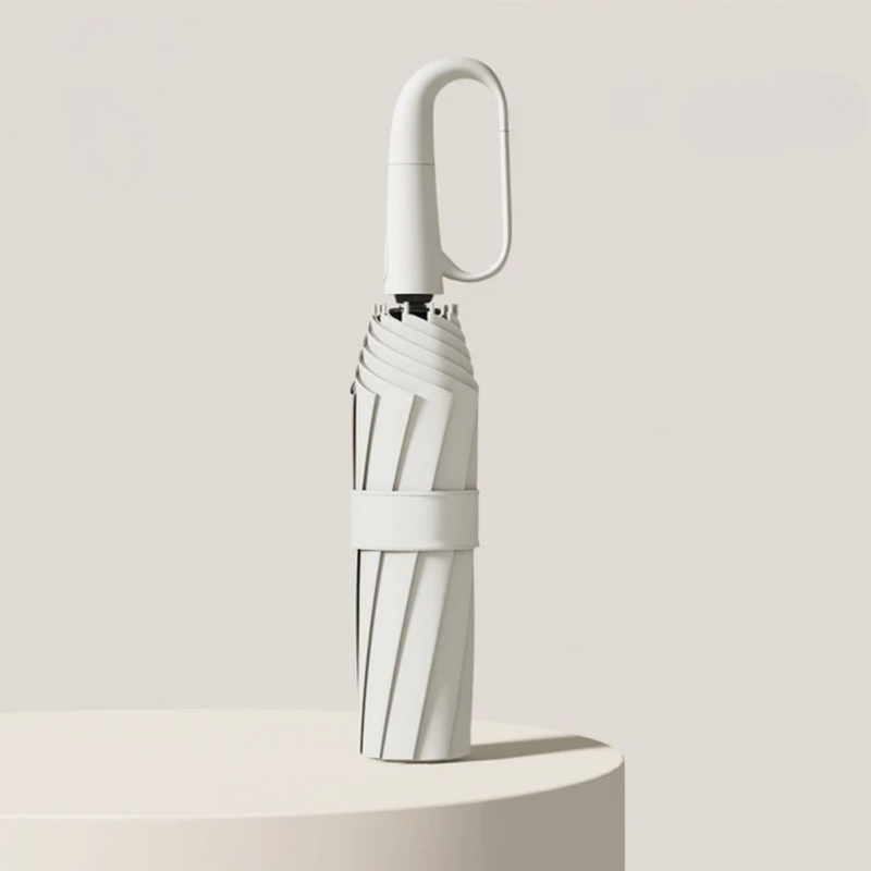 Windproof Umbrella with Reflective Edge – StormGuard-White-State of Style