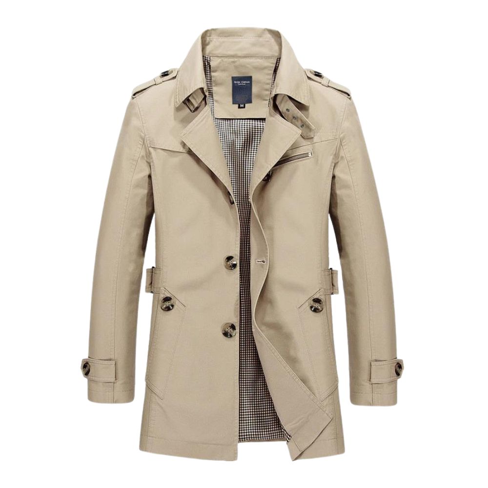 Windproof Winter Jacket for Men - Viktor-Beige-XS-State of Style