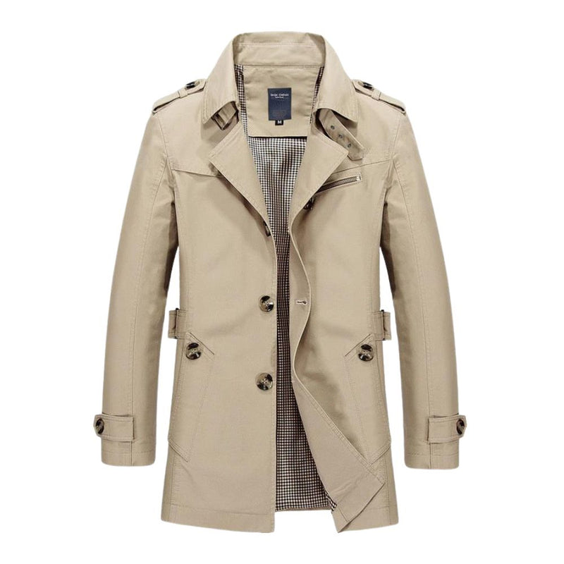 Windproof Winter Jacket for Men - Viktor-Beige-XS-State of Style