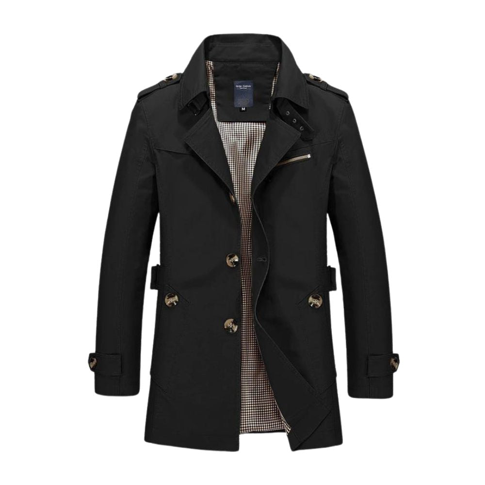 Windproof Winter Jacket for Men - Viktor-Black-XS-State of Style