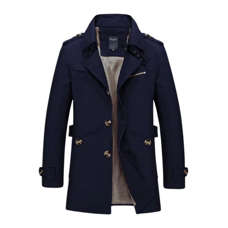 Windproof Winter Jacket for Men - Viktor-Dark Blue-XS-State of Style