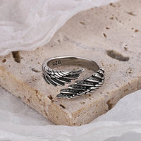 Wing Design Silver Ring | Adjustable Women's Jewellery-State of Style