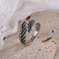 Wing Design Silver Ring | Adjustable Women's Jewellery-State of Style