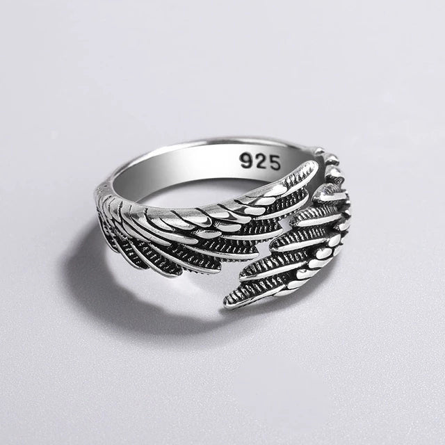 Wing Design Silver Ring | Adjustable Women's Jewellery-State of Style