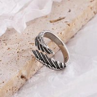 Wing Feather Ring | Adjustable Sterling Silver | Women’s Jewellery-State of Style