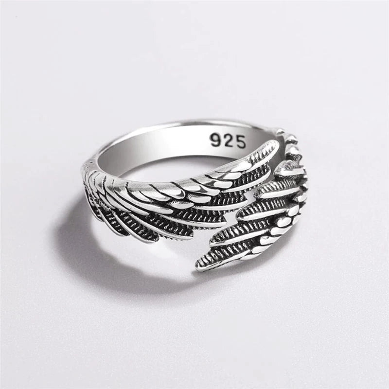 Wing Feather Ring | Adjustable Sterling Silver | Women’s Jewellery-State of Style