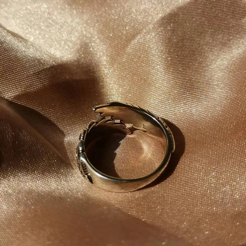 Wing Feather Ring | Adjustable Sterling Silver | Women’s Jewellery-State of Style