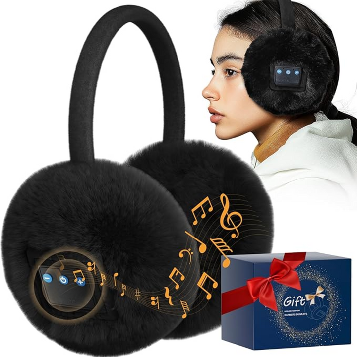 Winter Bluetooth Ear Warmers - CozyGrooves-Black-State of Style