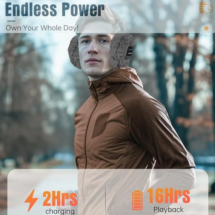 Winter Bluetooth Ear Warmers - CozyGrooves-Black-State of Style