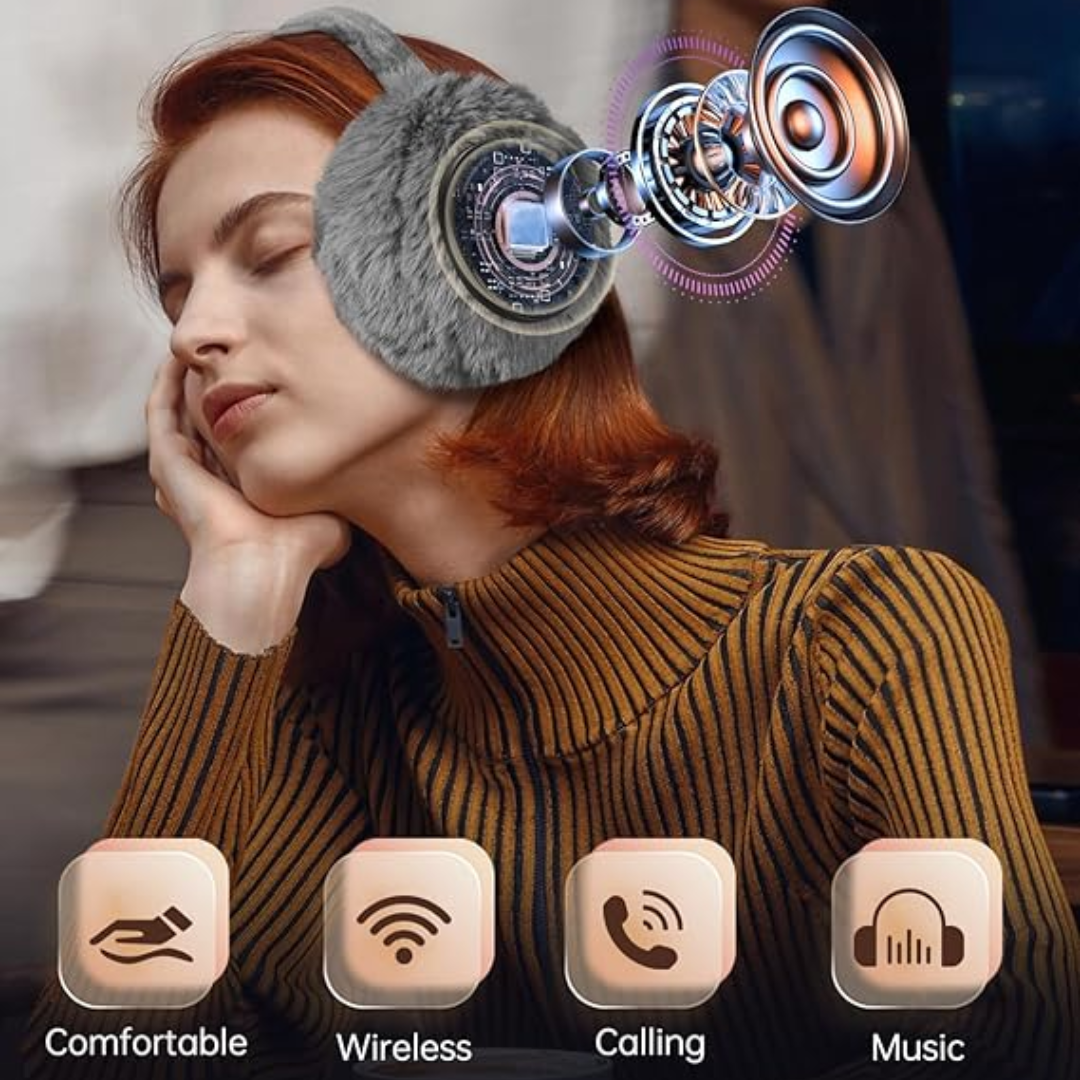 Winter Bluetooth Ear Warmers - CozyGrooves-Black-State of Style