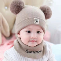 Winter Children's Hat with Pom-Pom-Coffee-State of Style