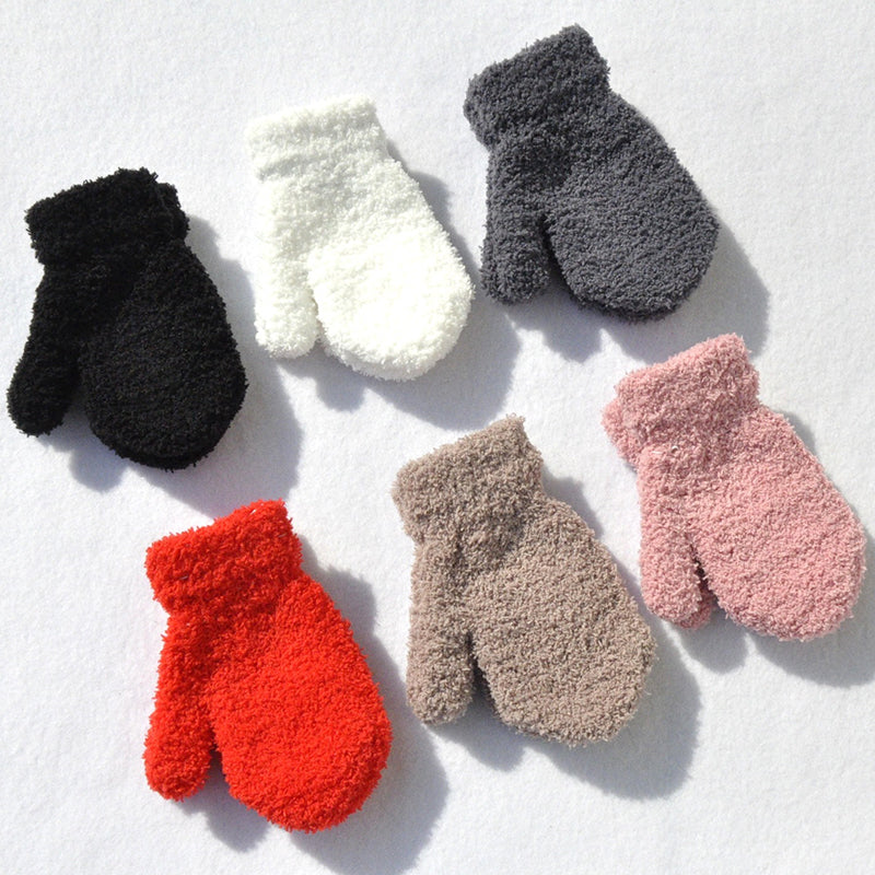 Winter Children's Mittens with Thick Plush Fleece-A Style 1-State of Style