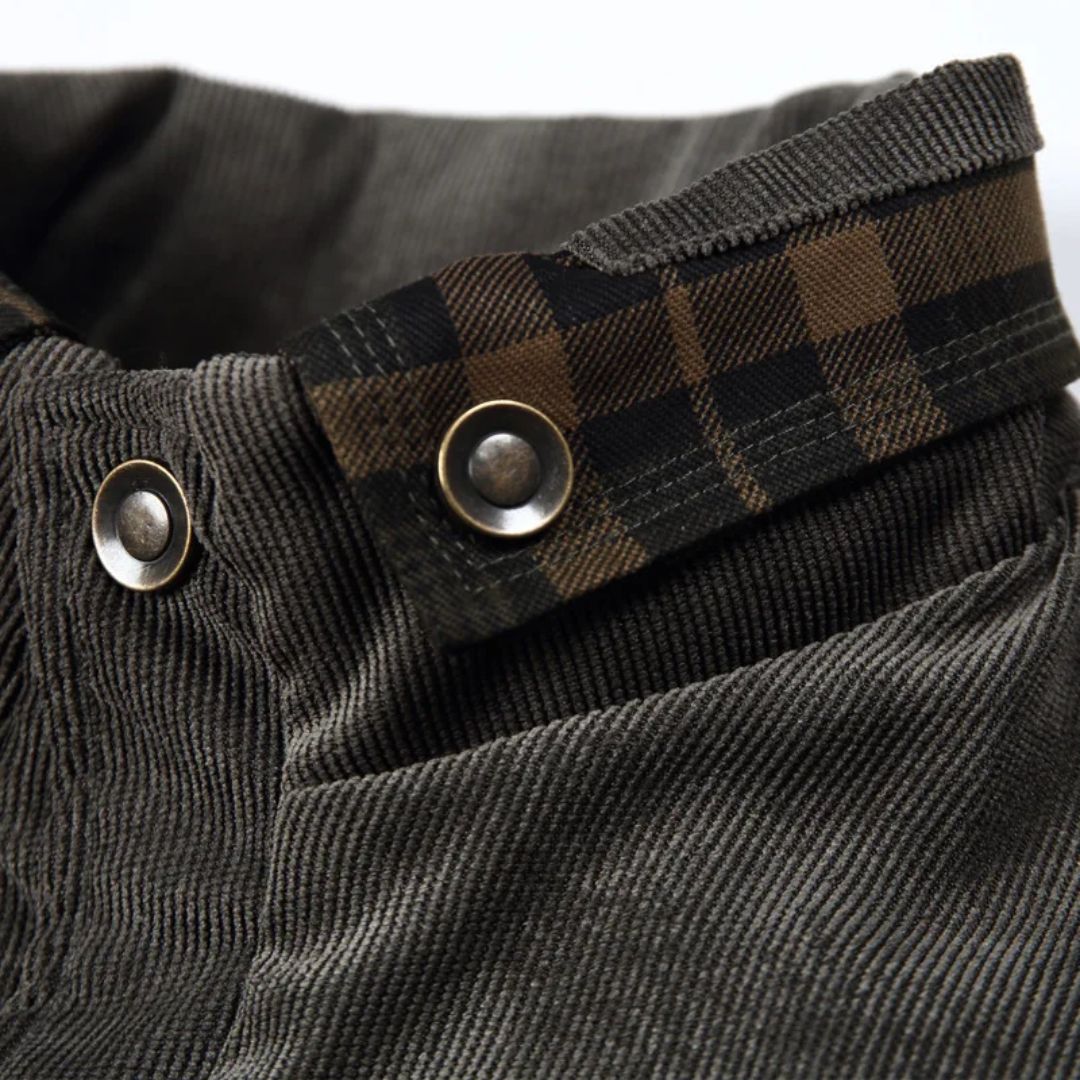 Winter Cotton Shirt Josiah – Business Casual & Warm Outerwear-Grey Green-S-State of Style