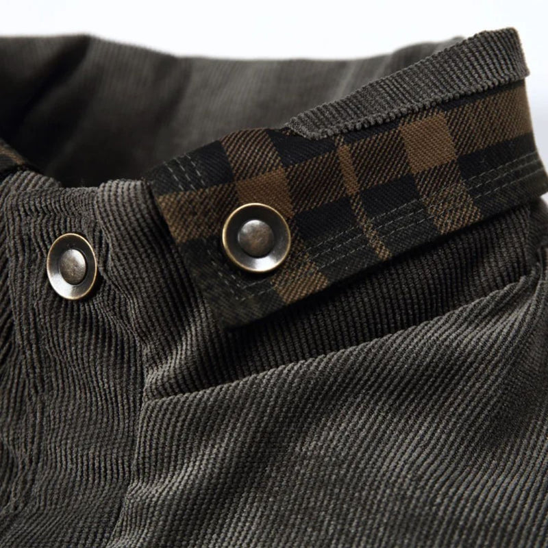 Winter Cotton Shirt Josiah – Business Casual & Warm Outerwear-Grey Green-S-State of Style