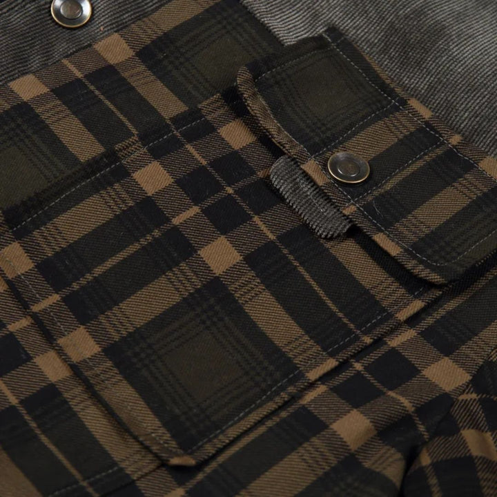 Winter Cotton Shirt Josiah – Business Casual & Warm Outerwear-Grey Green-S-State of Style