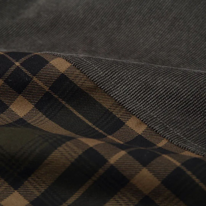 Winter Cotton Shirt Josiah – Business Casual & Warm Outerwear-Grey Green-S-State of Style