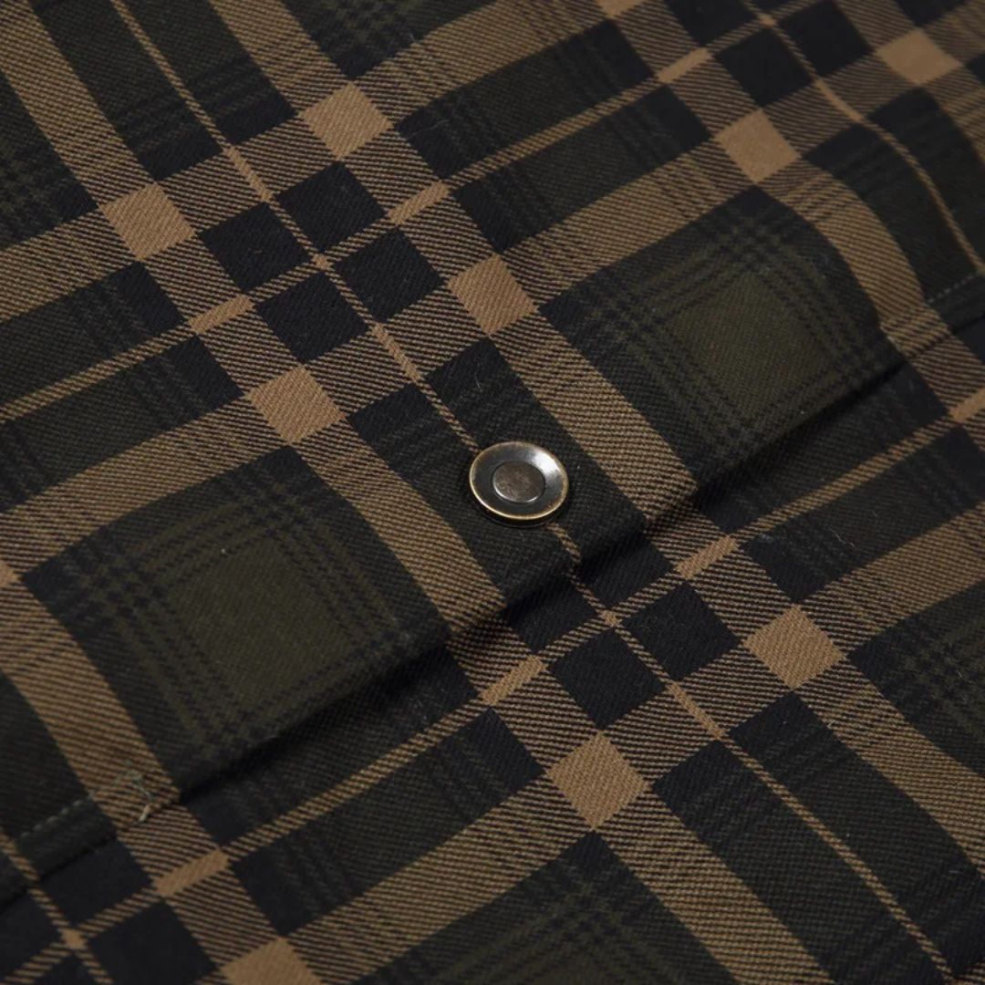 Winter Cotton Shirt Josiah – Business Casual & Warm Outerwear-Grey Green-S-State of Style