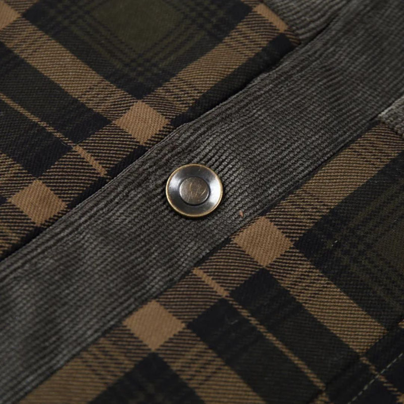 Winter Cotton Shirt Josiah – Business Casual & Warm Outerwear-Grey Green-S-State of Style