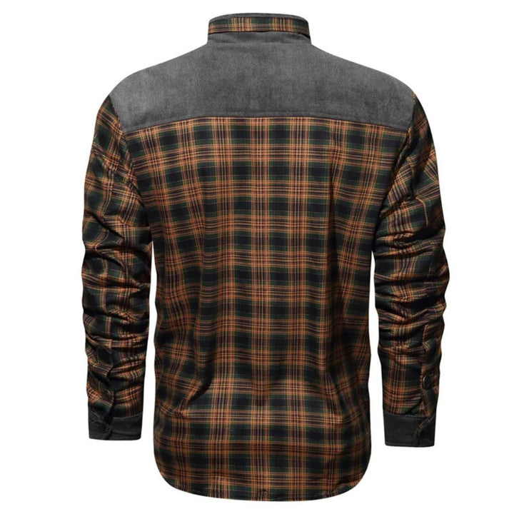 Winter Cotton Shirt Josiah – Business Casual & Warm Outerwear-Grey Green-S-State of Style