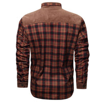 Winter Cotton Shirt Josiah – Business Casual & Warm Outerwear-Grey Green-S-State of Style