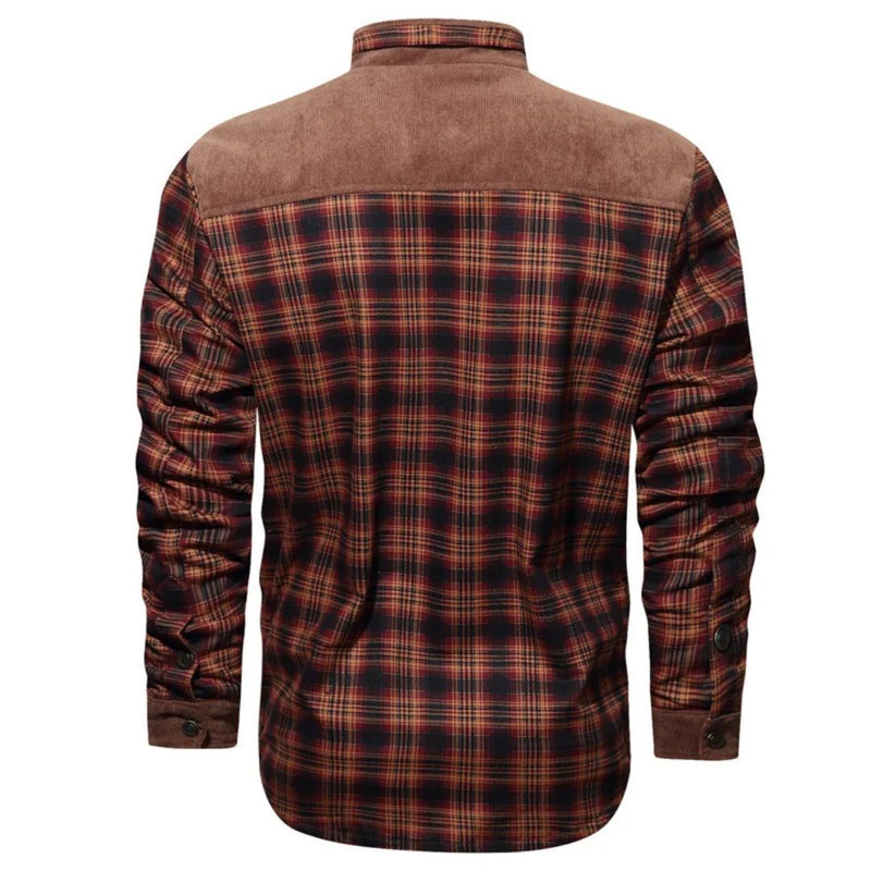 Winter Cotton Shirt Josiah – Business Casual & Warm Outerwear-Grey Green-S-State of Style