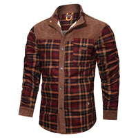 Winter Cotton Shirt Josiah – Business Casual & Warm Outerwear-Khaki Brown-S-State of Style