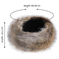 Winter Headband made of Imitation Fur – Olga-White-State of Style