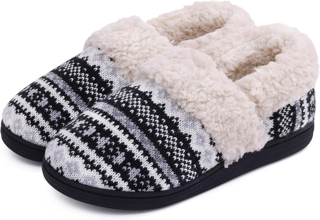Winter Knitted Slippers - CozyCloud-Black-4 - 5-State of Style