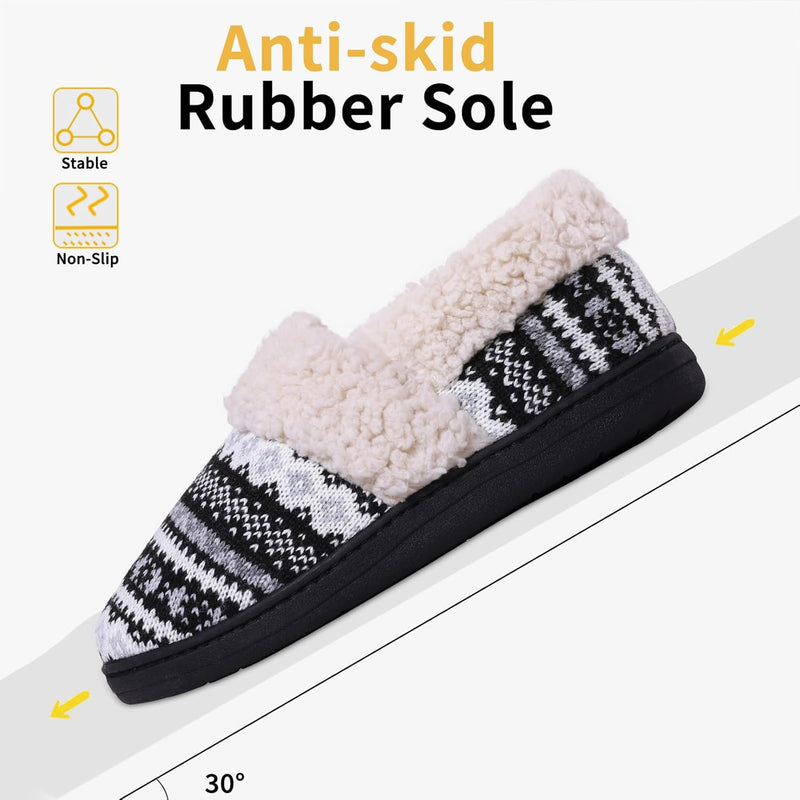 Winter Knitted Slippers - CozyCloud-Black-4 - 5-State of Style