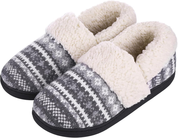 Winter Knitted Slippers - CozyCloud-Grey-4 - 5-State of Style